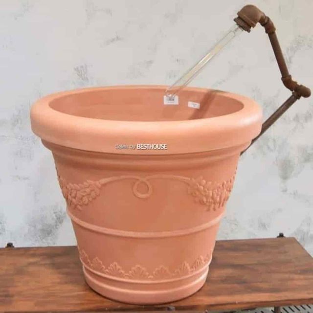 이태리 PE 대형화분 100x81 카페개업화분 집들이화분 카페화분 화분선물