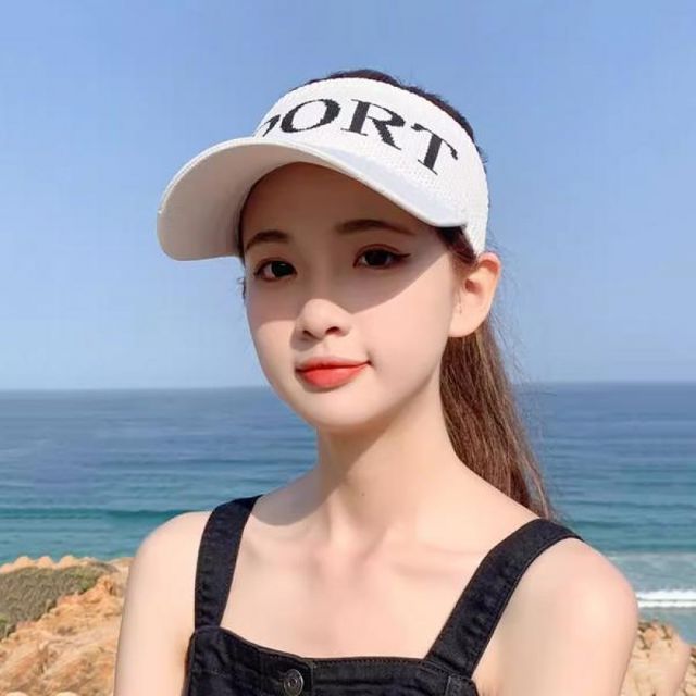 프리미엄 밴드스포츠 여성 니트 여름 썬캡 스포츠모자