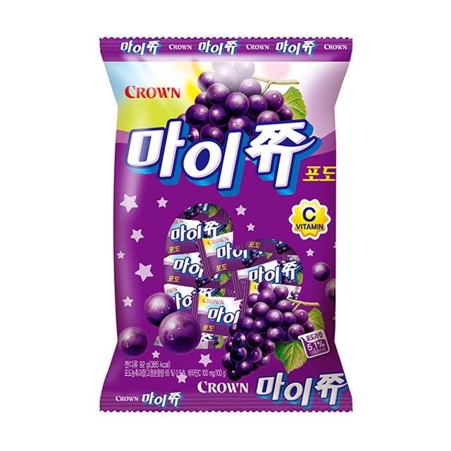 크라운 마이쮸 포도 트위스트 72g