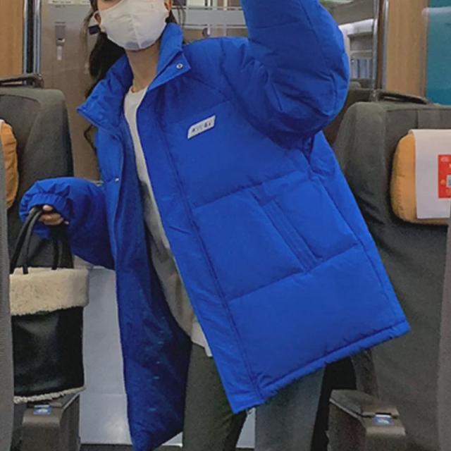 여성 겨울 캐주얼 루즈 핏 하이넥 패딩 데일리 점퍼