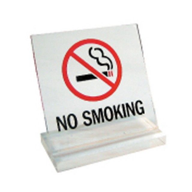 세모네모 스탠드 표지판 NO SMOKING 금연 안내판 80x80