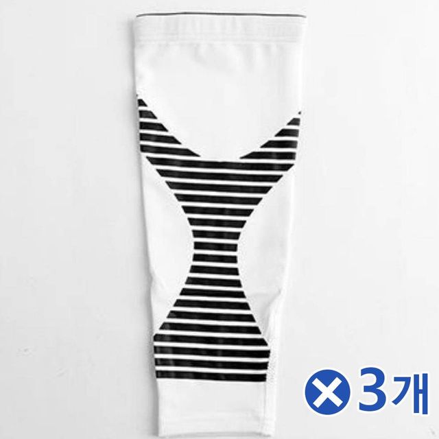 TBZ 스판덱스 소재 종아리 보호대 화이트 1p-Mx3개