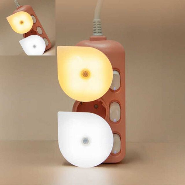 LED 퐁퐁 취침등 광센서 전구색 0.8W 수면등 센서조명 자동점등 소형전등