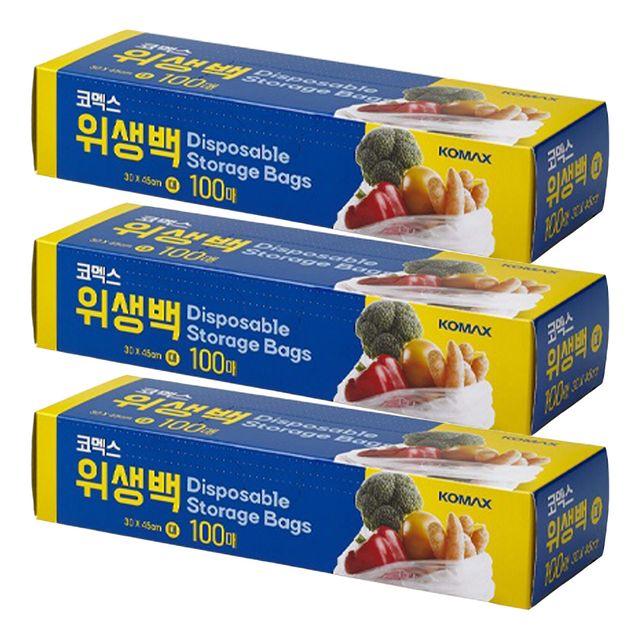 코멕스 위생용품 위생백(300X450mm) 대 100매 X 3개