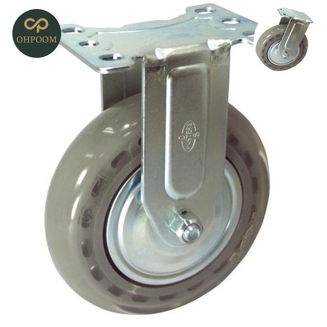 대차캐스터 카트바퀴 무소음캐스터 고정 DS2050EPU R DS2050EPU 1EA
