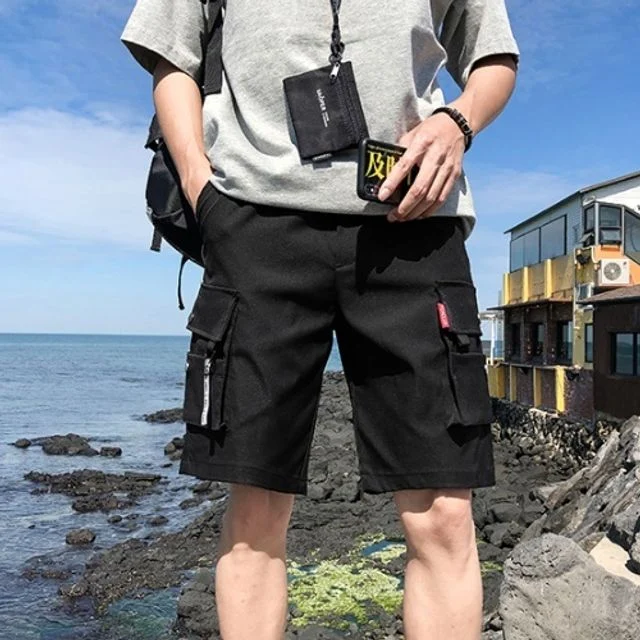 남성 면 반바지 카고 스타일 캐주얼 반바지
