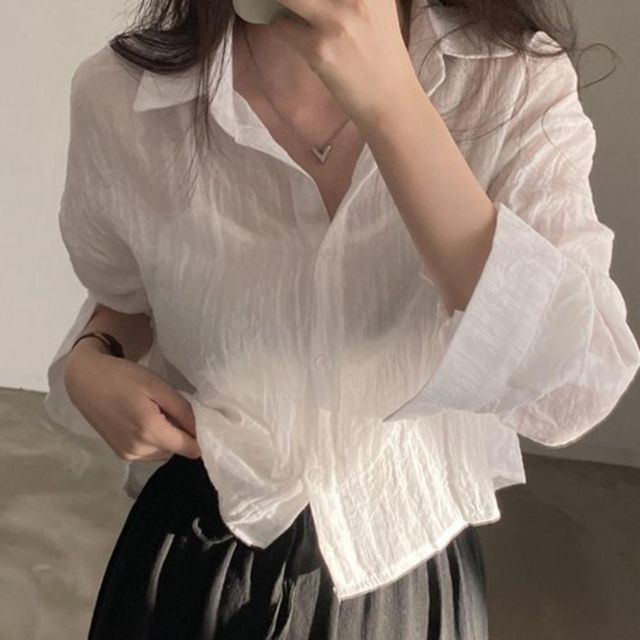 여자옷코디 롱셔츠 캐쥬얼 정장블라우스 여자 코디