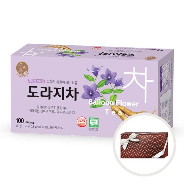 (무배/수제선물포장) 송원 도라지차 100티백