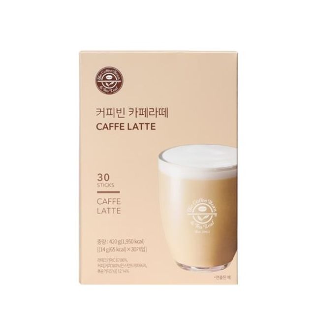 쿨샵 커피빈 카페 라떼 라이트 라떼 14g 30T