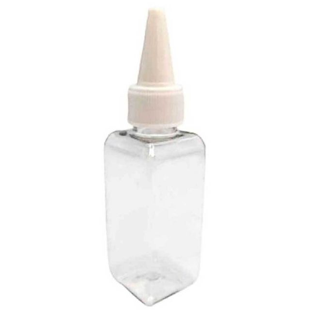 화이트 소분공병 사각 뾰족캡 50ml 화장품 샘플공병