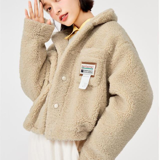 가을겨울 여성 터틀넥 인조캐시미어 숏코트 ins
