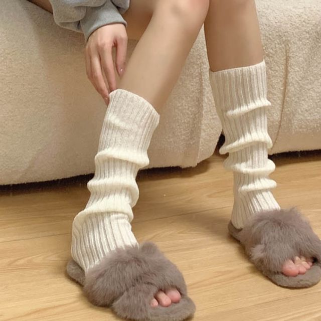 레그워머 포근니트 겨울코디 종아리 가