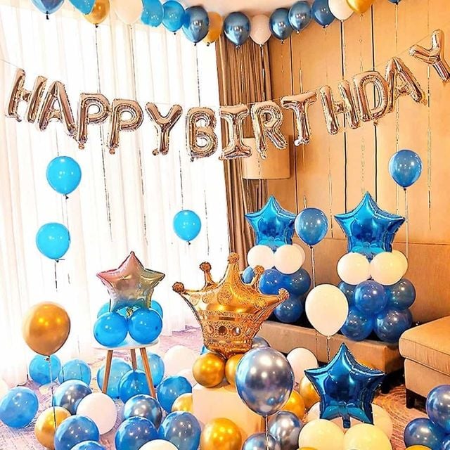 생일풍선 세트 펌프포함 홈파티용품 파티꾸미기