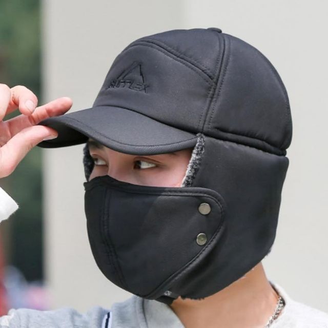 남녀공용 겨울 방한모자 마스크 귀달이 볼캡모자