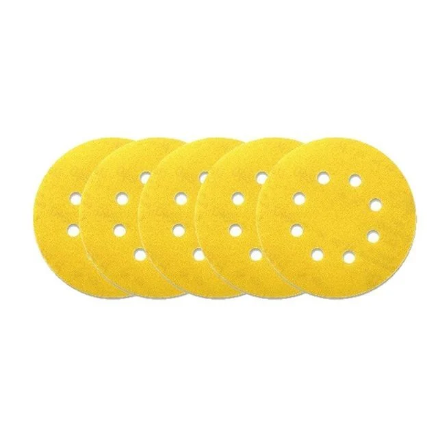 목재 샌딩기용 5인치 8홀 원형 사포 5장 125mm 호환 목공 연마 세트