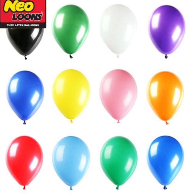네오텍스 일반혼합 라운드풍선 100P 생일파티풍선 컬러풍선 꽃풍선