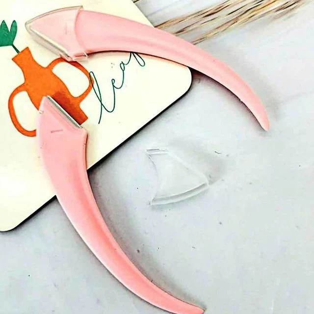 눈썹 정리 반달칼 핑크 1P 눈썹숱정리 눈썹정리칼