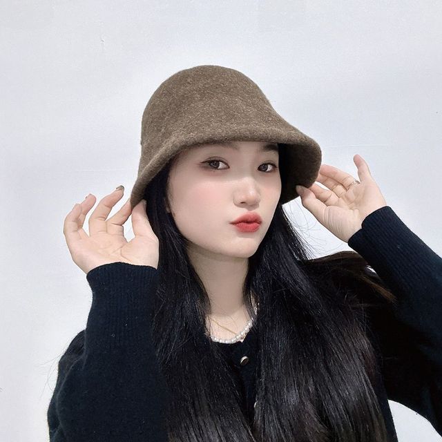디아나 울 버킷햇 브라운 벙거지