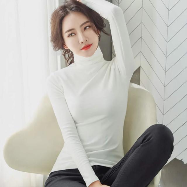기모 터틀넥 하이넥 기모티셔츠 폴라 이너 티셔츠