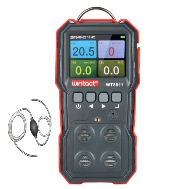 대동상사 4종 복합가스측정기 WT-8811 수동펌프 O2 H2S CO CH4 위험지역청소 맨홀작업 재고보유