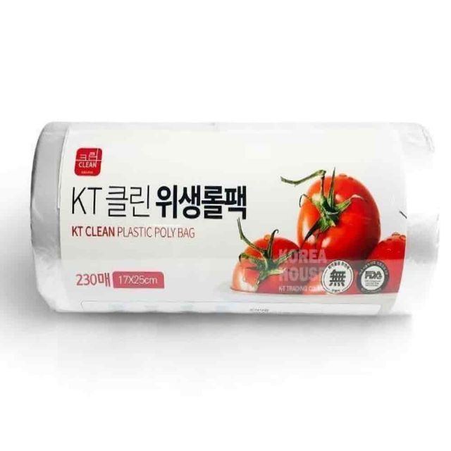 위생롤팩 170x250 230매 투명봉투 식품봉투 위생봉투 남은음식보관