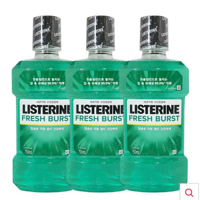 리스테린 750ml+200ml (후레쉬버스트) 3묶음