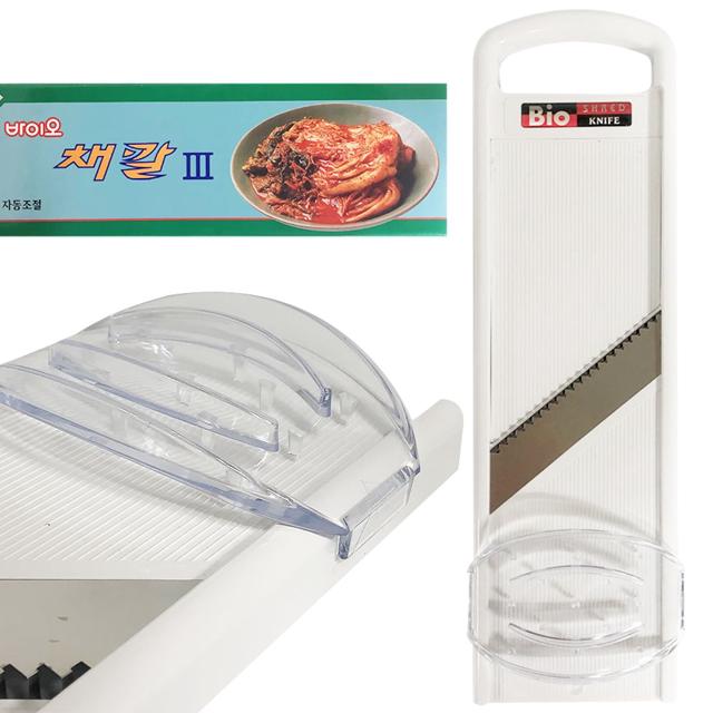 이태리 바이오 채칼 3단 조절 김장 채썰기 강판