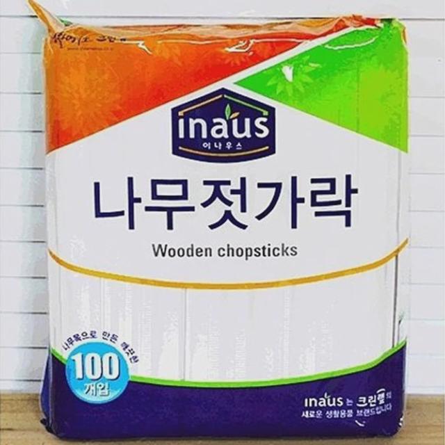 크린랲 일회용 나무 젓가락 100p 예쁜나무젓가락 일회용나무젓가락 위생나무젓가락 업소용나무젓가락 고급나무젓가락