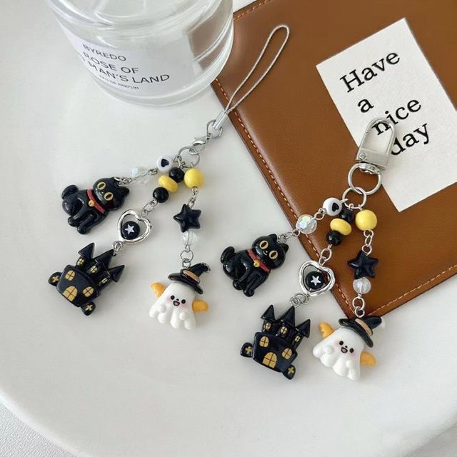 호박 폰줄 귀신 펌킨 파우치 DIY 소품샵 포