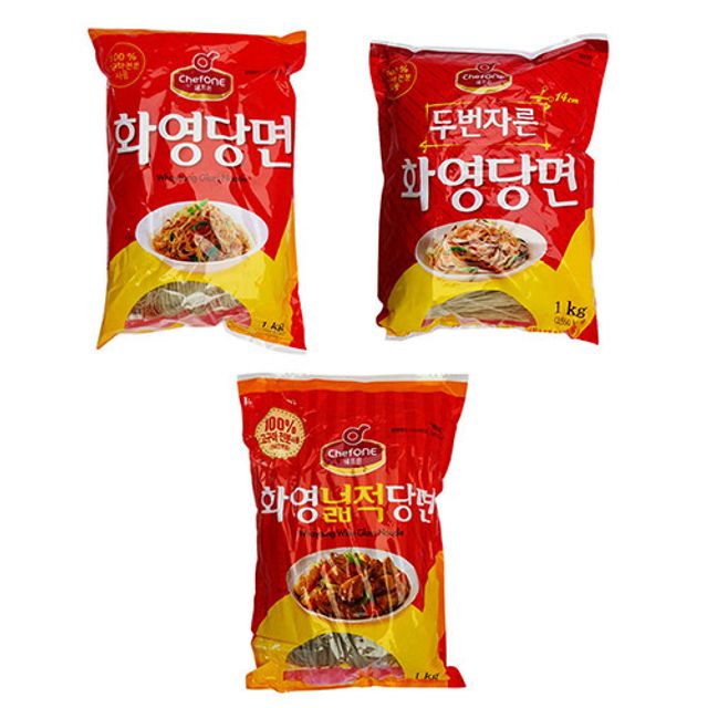 쉐프원 화영당면 넓적 당면 두번자른 당면 1kg