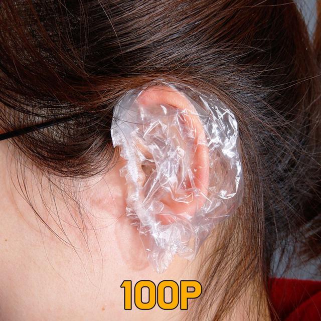 파마 염색 귀 비닐 커버 100P