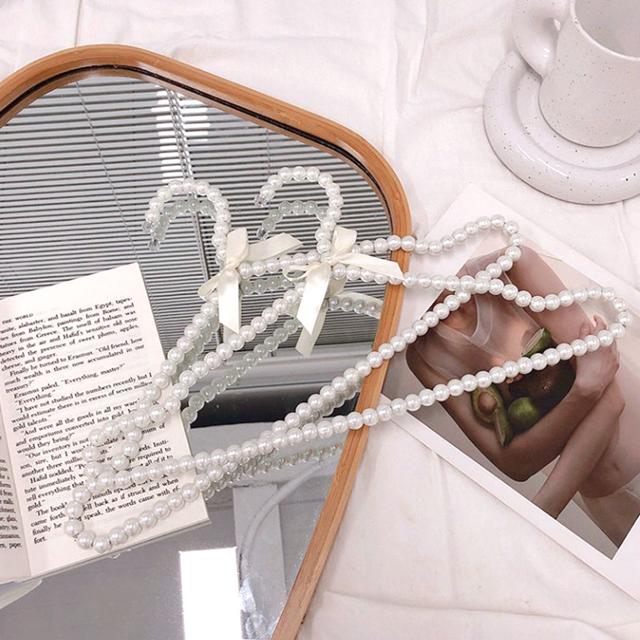 진주옷걸이40cm 논슬립 미끄럼방지 코팅 옷걸이