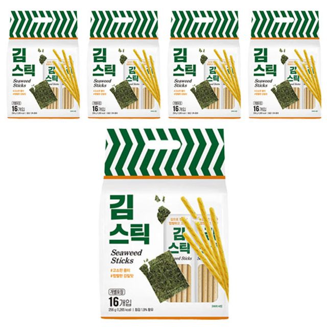 키즈웰 김과자 김스틱 256x5묶음 막대 스틱 과자 스낵
