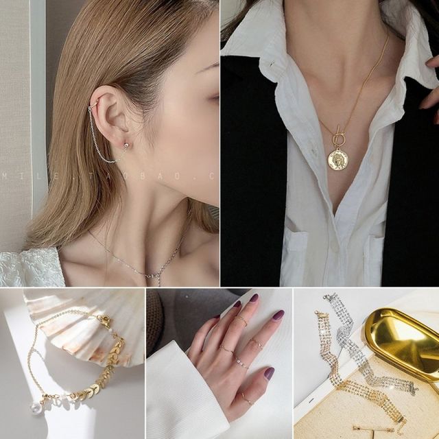 주얼리 악세사리 반지 팔찌 목걸이 귀걸이 진주장식