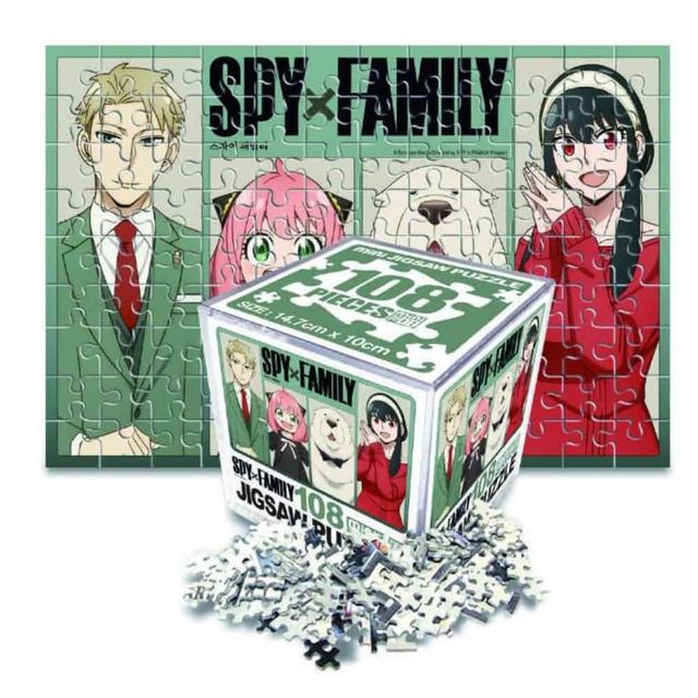 스파이패밀리 직소퍼즐 108pcs 직쏘퍼즐 애니메이션퍼즐 퍼즐게임 퍼즐장난감