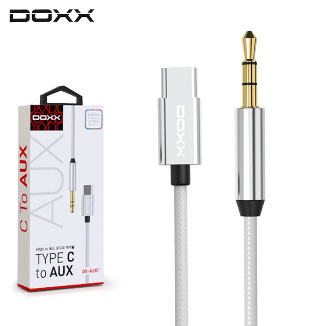 3.5mm DX-AUX120 AUX 오디오케이블 실버 to C타입