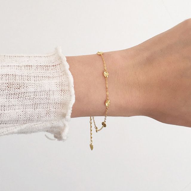 (silver925) cutting chain bracelet