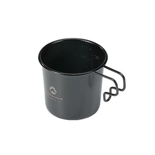 스텐 티타늄 캠핑컵 블랙 210ml 1P 가벼운 손잡이컵