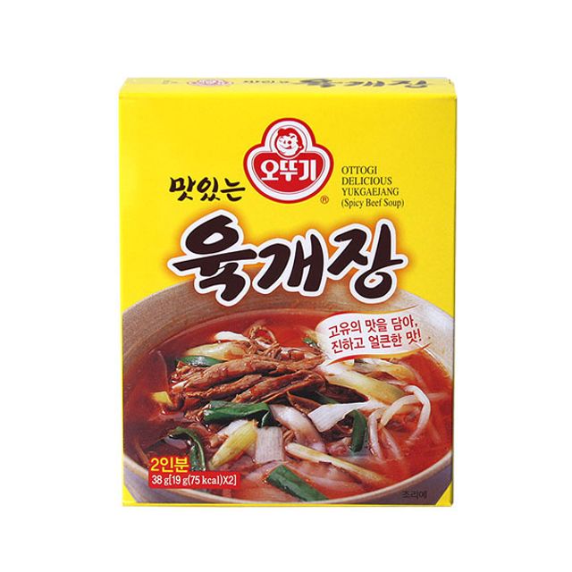 오뚜기 육개장 38g - 매콤한 전통 육개장 간편식