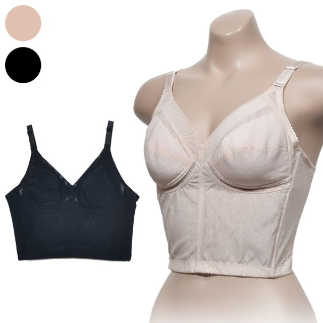 7단후크 롱 쉐이퍼 등살 보정 A컵 브라