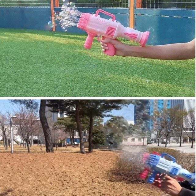 32구 비눗방울총 비누방울 버블건 색상랜덤