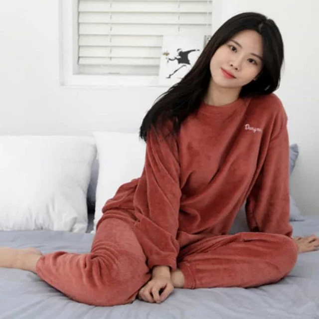 극세사 수면 잠옷 겨울수면잠옷 극세사잠옷세트