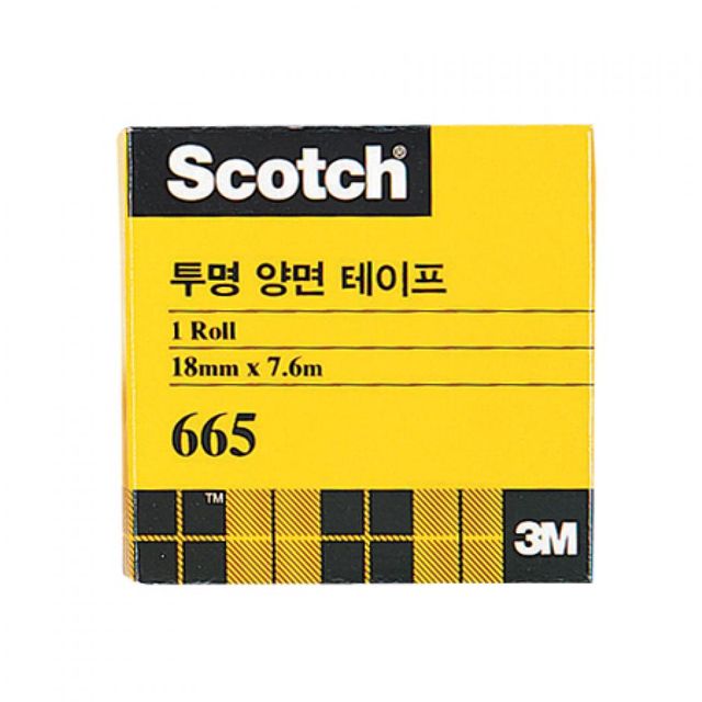 TBZ 3M)투명양면테이프리필(665 237리필 18x7.6m)