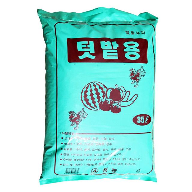거름비료 텃밭용 발효수피 35L 퇴비 밑거름 분갈이흙
