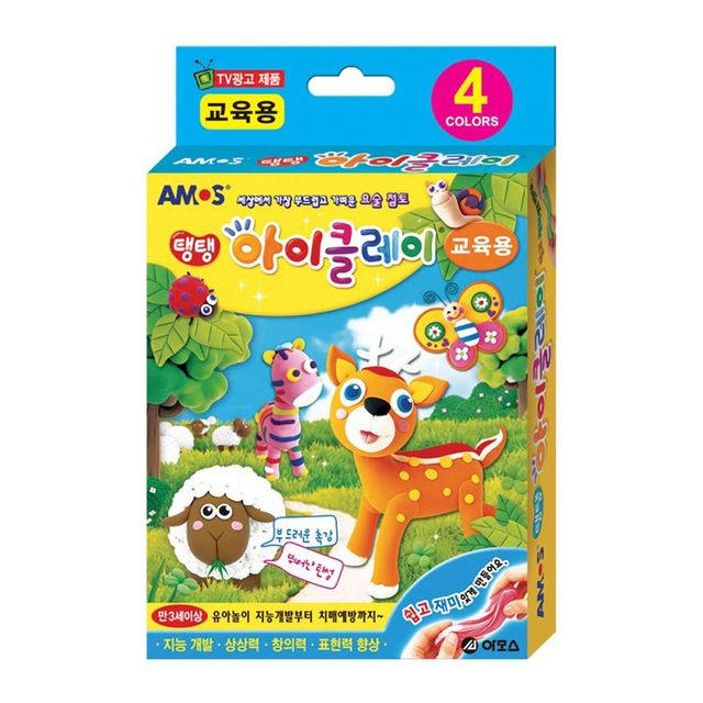 4000 탱탱아이클레이 4색 칼라 10g 교육용