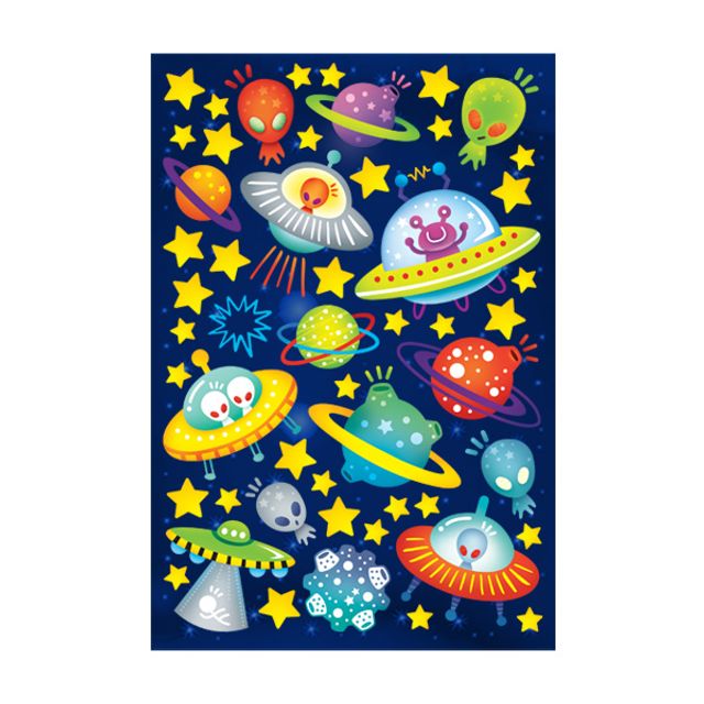 야광별스티커 UFO 외계인 NS-79