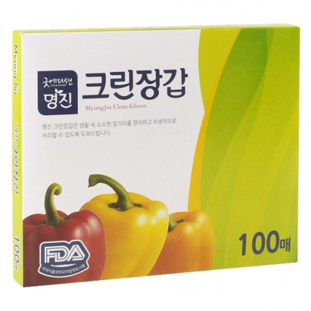 명진 굿에디션 크린 위생장갑A 24x28cm 100매
