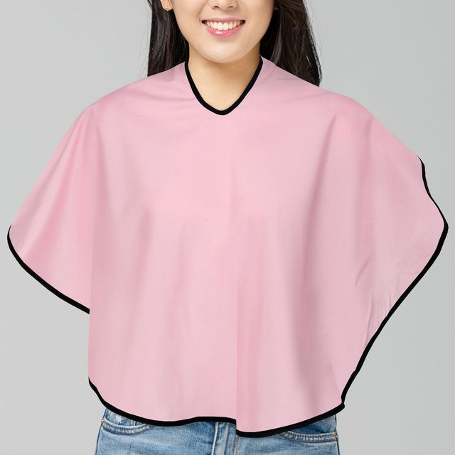 헤어커팅 미용 커트보 드라이보 핑크