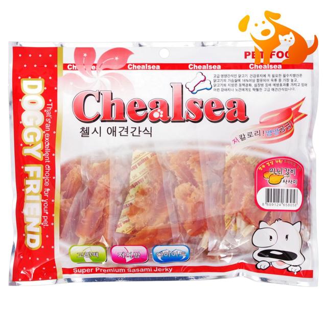 첼시 애견 미니 갈비 사사미 400g 강아지 간식