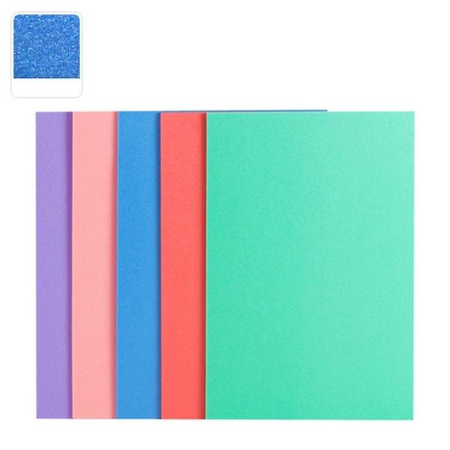 현진 원단 칼라보드롱 BO-100 5T 파랑색 600x900mm (5개입)
